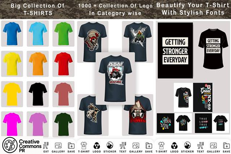 Desain T-shirt Berlisensi CC: Unduh dan Cetak Sekarang