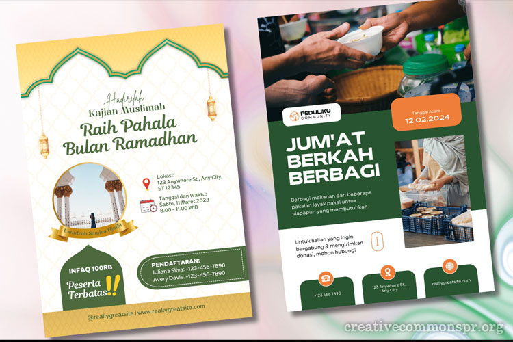 Desain Brosur Event Sosial Gratis Siap Cetak